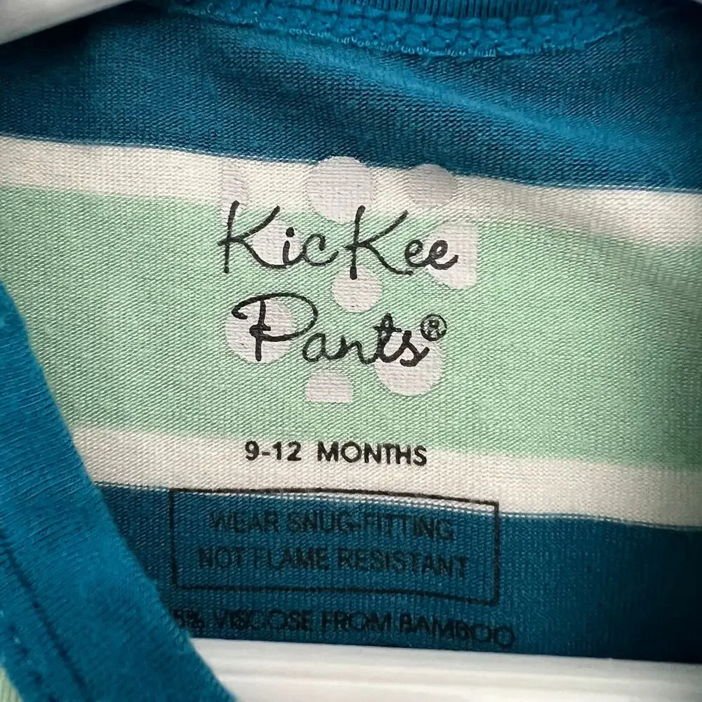 kickee zip bamboo footie‎ 9-12M